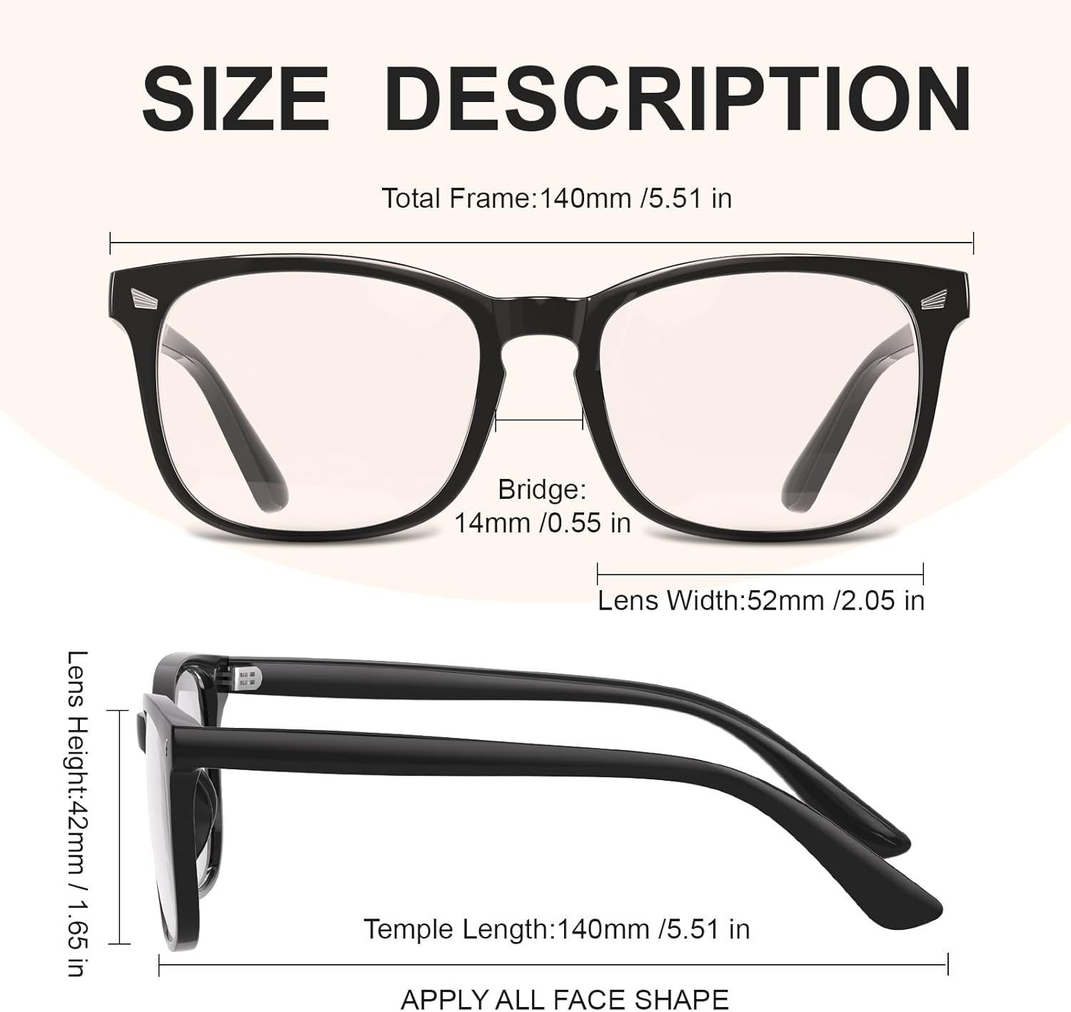 Blue Light Blocking Glasses for Men and Women - Fast Shipping