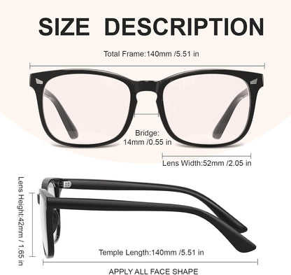 Blue Light Blocking Glasses for Men and Women - Fast Shipping