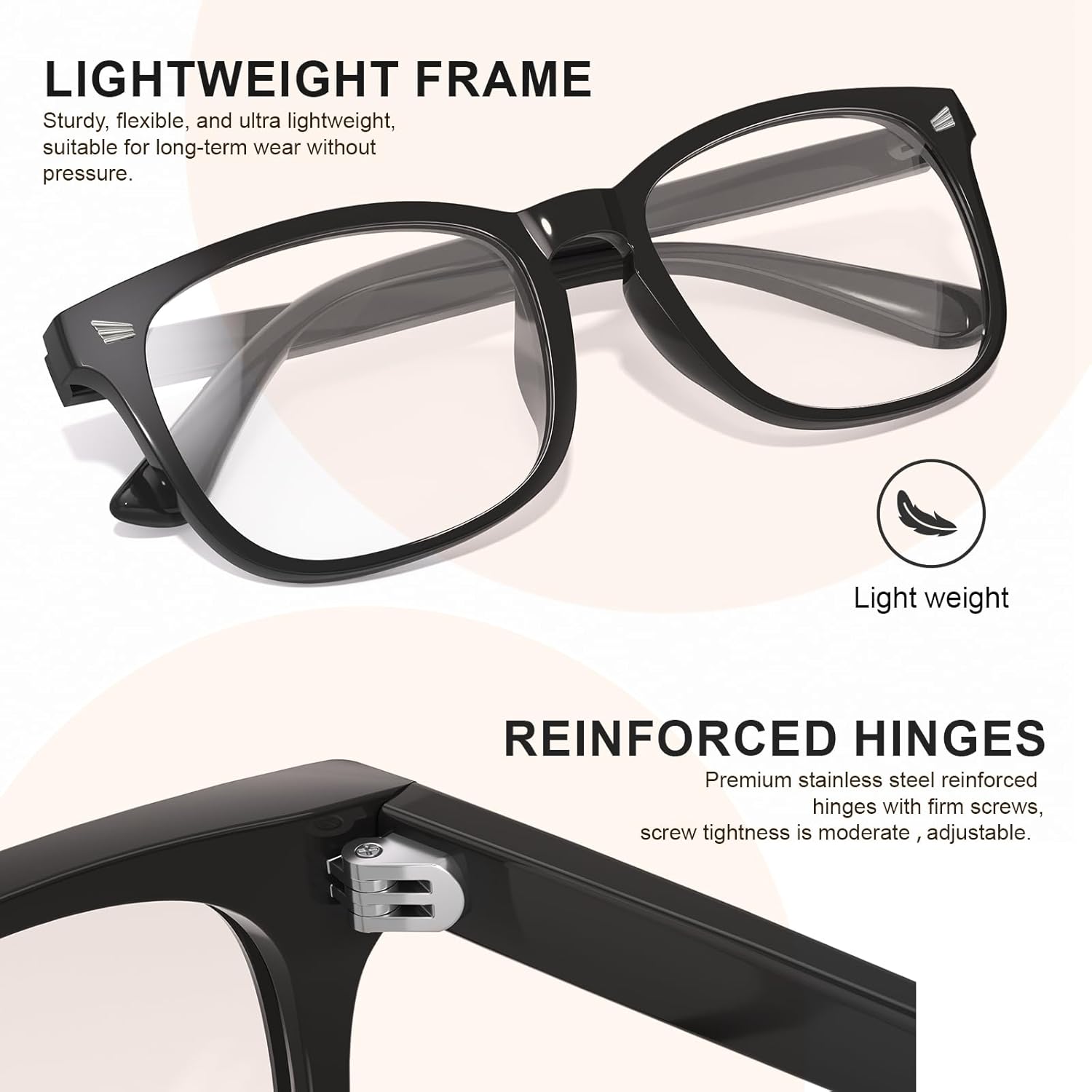 Blue Light Blocking Glasses for Men and Women - Fast Shipping